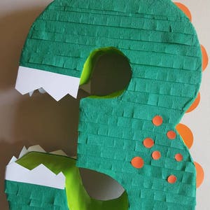 Dinosaur Number pinata