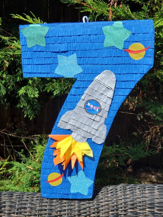 Out of  Space Number pinata 23"×14"