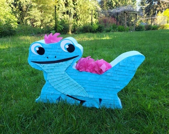 Linda piñata de salamandra de 23" de alto