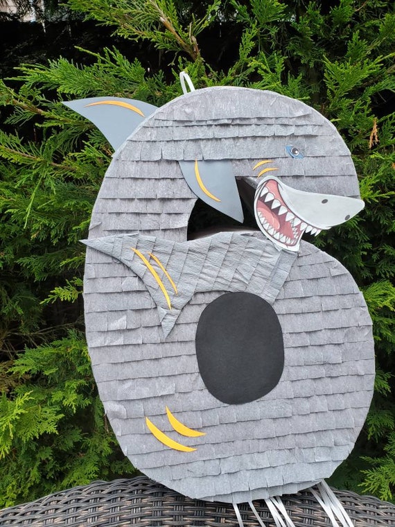 Shark inspired Number Pinata