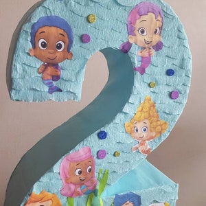 Under the sea party Number Pinata