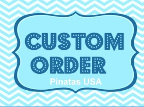 Custom Number pinata/ Your choice of character and number