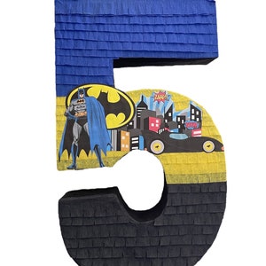 Custom Number pinata/ Your choice of superhero or Villain and number