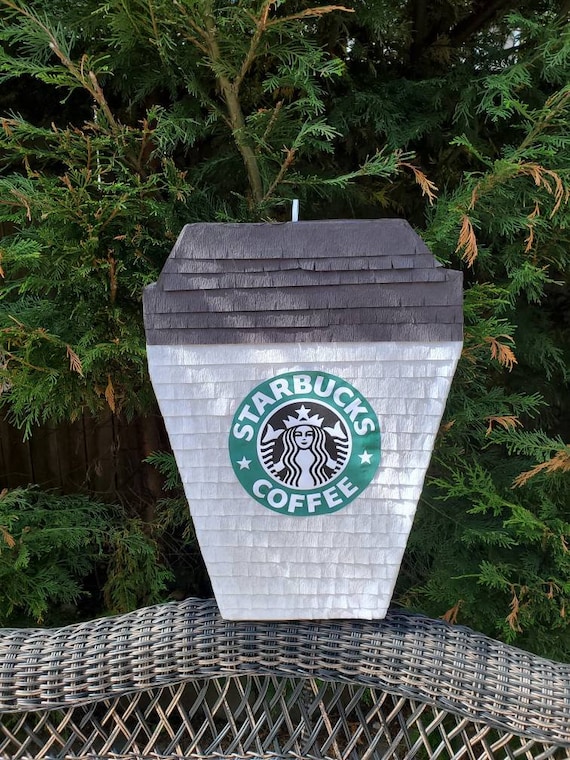 Cup of coffee Pinata inspired by Starbucks 23"x14"