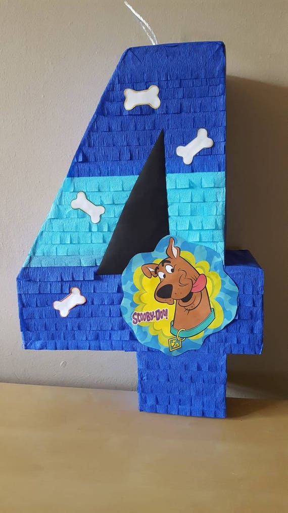 Number pinata inspired by Scooby Doo