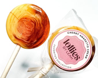 6 Cherry Amaretto Cream  Lollipops