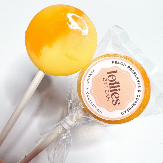 6 Peach Preserves & Cornbread Lollipops - Etsy