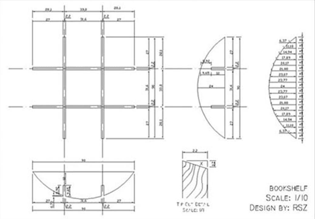 DIY Wooden Bookshelf Plan (PDF), Digital Download (metric & Inch) - Etsy