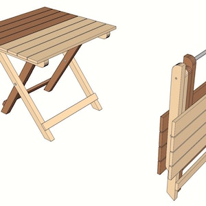 DIY Folding Stool (PDF), Digital Download (metric/ inch)