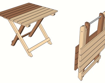 DIY Folding Stool (PDF), Digital Download (metric/ inch)