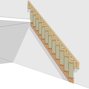 Folding Stair (Optional)  Digital Download (metric/ inch)