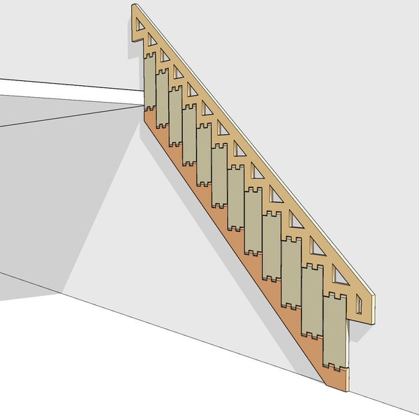 Folding Stair (Optional)  Digital Download (metric/ inch)