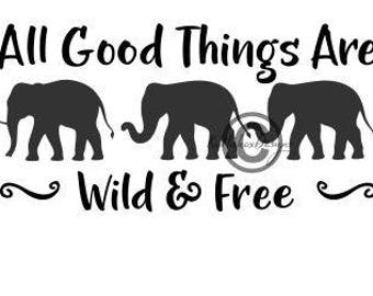 Download 3 Elephants Svg Etsy