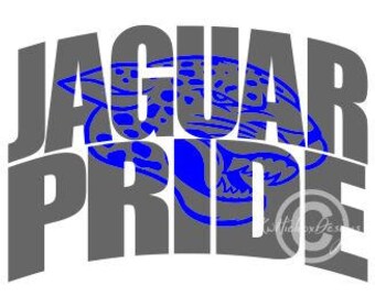 Jaguar Svg, Knockout Font Svg, Jaguar Pride Svg, Dxf For Silhouette, Football Svg