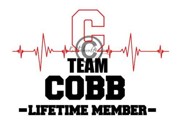 Download Ekg Svg Lifeline Svg Ecg Svg Team Cobb Heartbeat Svg Etsy