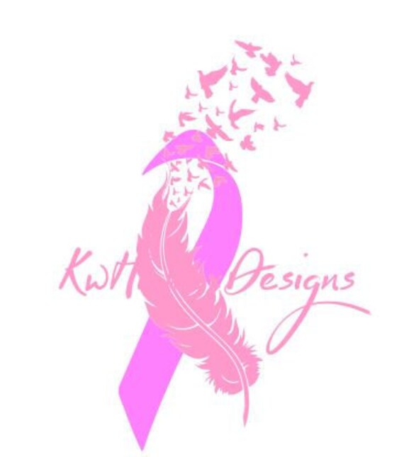 Download Cancer Ribbon Svg Dxf File Feather Dxf File Feather Svg | Etsy