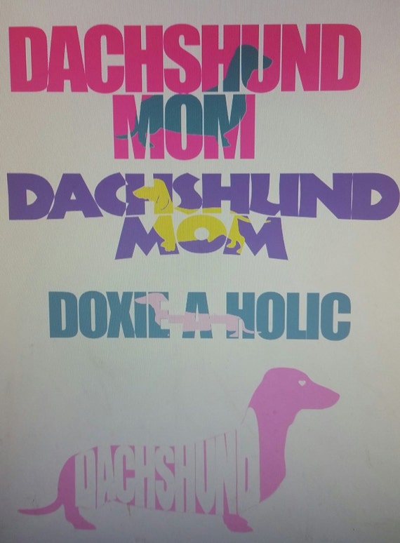 Download Dachshund Mom SVG file for professional or personal use | Etsy