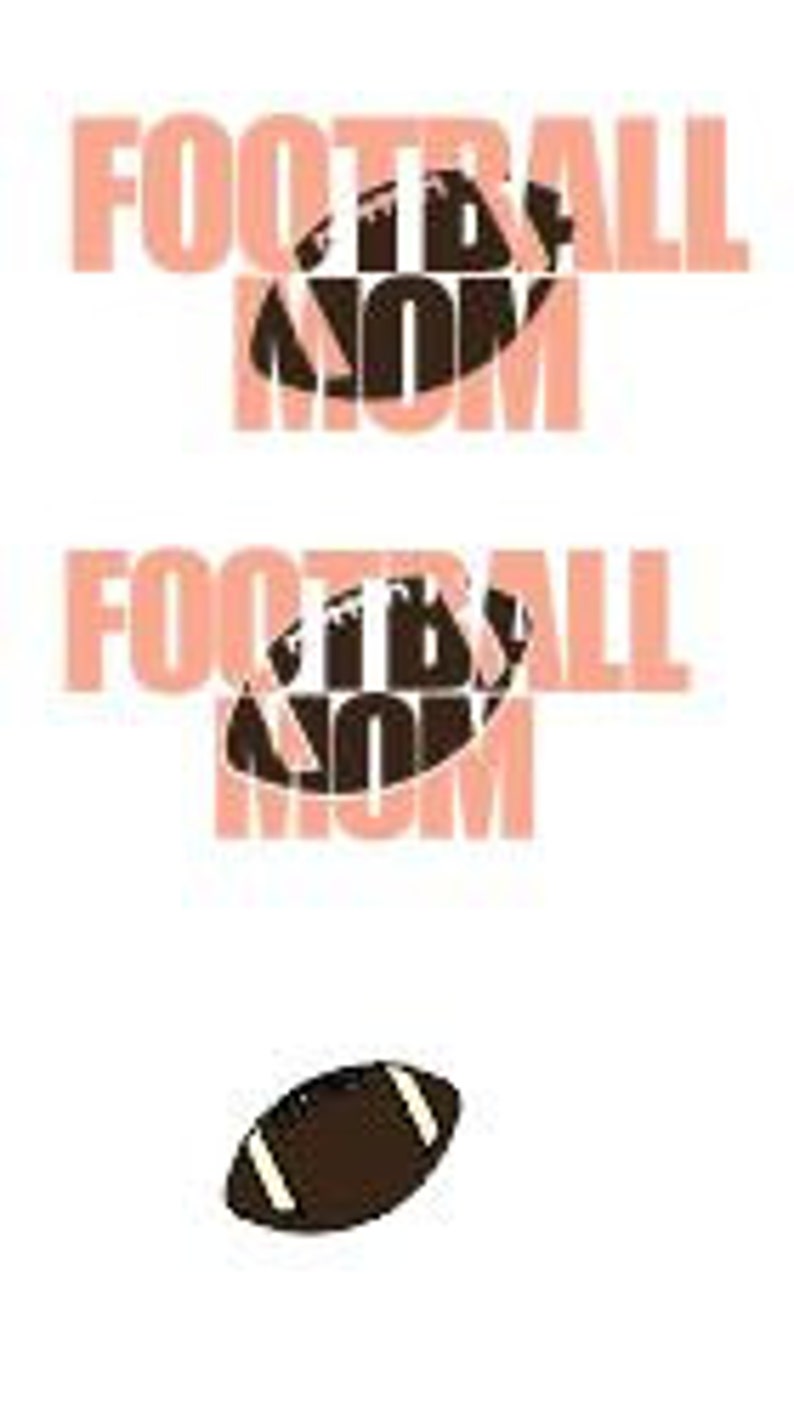 Download Football Mom Knockout Font DXF SCAL SVG Cricut Silhouette ...