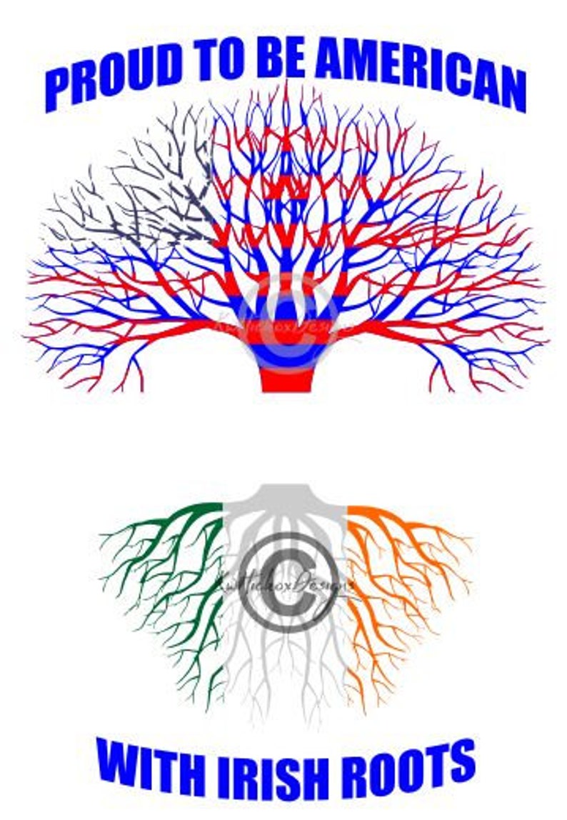 Irish Roots Svg Family Tree Svg Dxf For Silhouette Cameo ...
