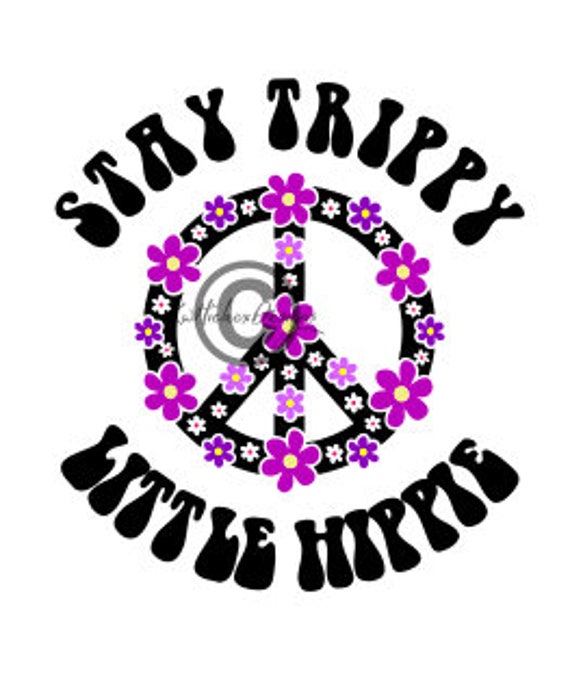 Download Hippy Svg Dxf For Silhouette Peace Sign Svg Flower Peace Etsy