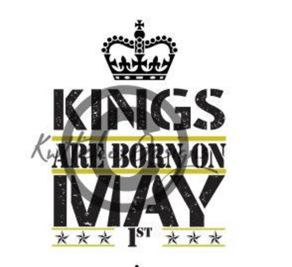 Download Kings Are Born In May Birthday T Shirt Svg Dxf For Cameo ...