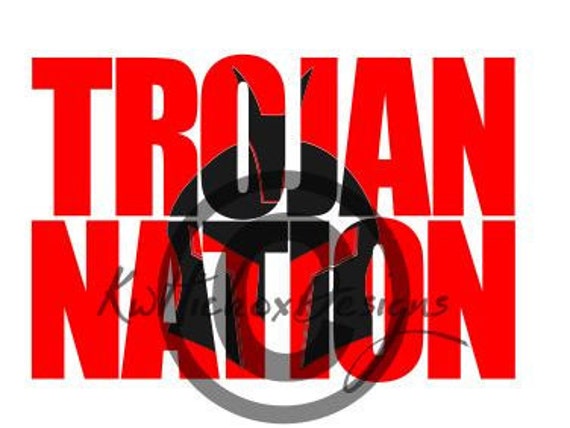 Items similar to Trojan Svg, Trojan Knockout Svg, Trojan Dxf File, High