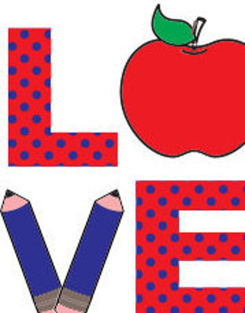 Download Teachers Love Pencil Apple SVG DXF Cutting File | Etsy