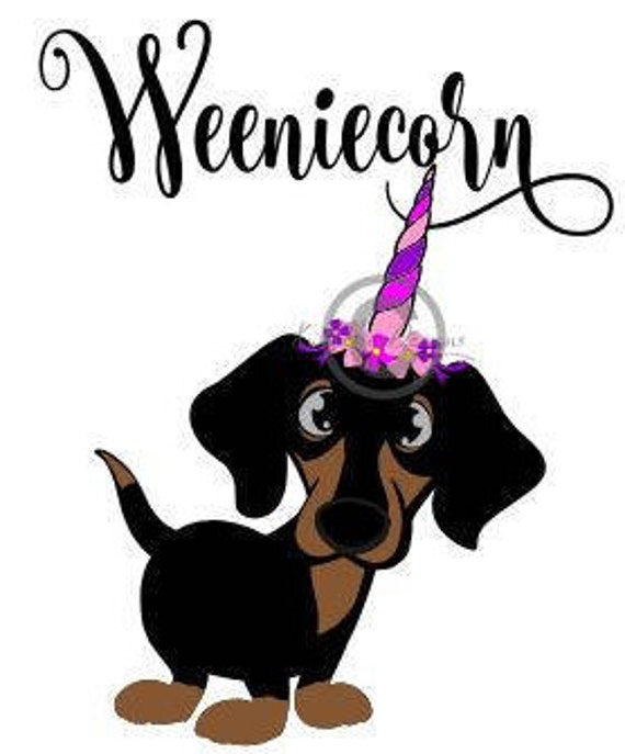 Weeniecorn Svg Dachshund Svg Doxiecorn Svg Unicorn Dog Svg Etsy