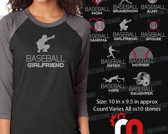 Baseball Family Pack Rhinestone TEmplate Digitial Download