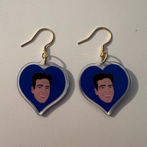NKOTB Blockhead Joe girl acrylic earrings