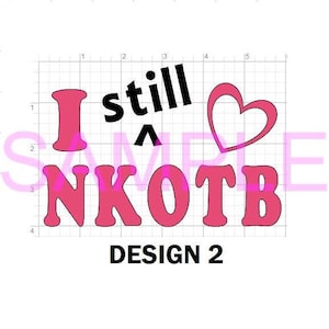 NKOTB vinyl car sticker decal