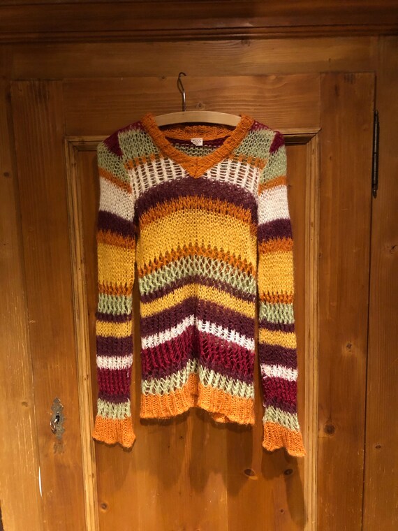 Nolita Vintage Knitted Sweater Pullover colorful M