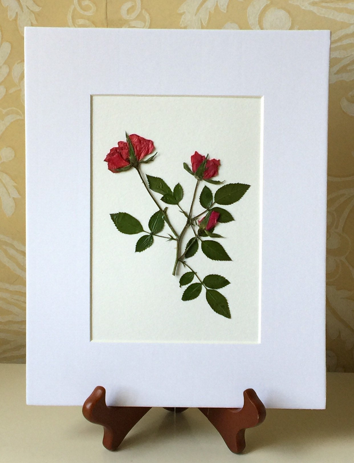 Real Pressed Flower Art Pressed Botanical Art Herbarium Of Etsy