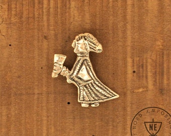 Handmade Valkyrie Pendant: Bronze Viking Amulet, Protection Jewellery