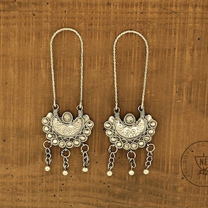 Viking Temple Rings, Sterling Silver, Viking Jewellery Reenactment, Viking Earrings, Viking Slavic Temple Rings, Byzantium