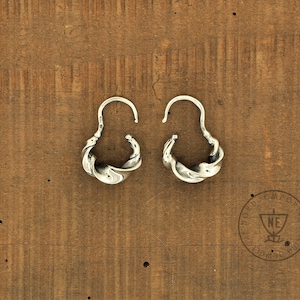 Keltische oorbellen - zilveren flensoorbellen Roscommon - Ierse sieraden - Keltische sieraden Keltische vrouwen sieraden - handgemaakt gestempeld zilver