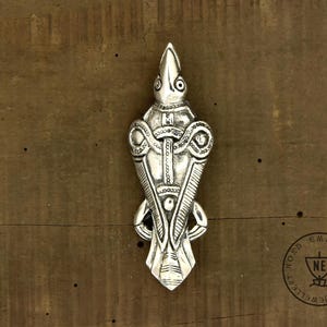 Raven Brooch, Sterling Silver, Replica Viking Brooch, Raven Jewelry, Odin, Viking Jewelry, Unique Historical Viking Jewelry, Huginn Muninn