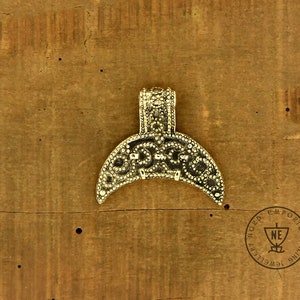 Lunula Staraya Ladoga, replica, Viking women jewelry, Rus, Bronze Viking Jewelry, Viking pendant, femininity symbol, Viking Woman, Moon