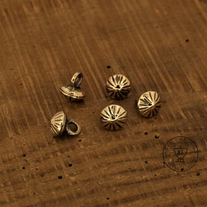 Birka Button 11 mm Bronze set 5pcs, Viking Button, Medieval Button, Viking Clothes, Bronze buttons