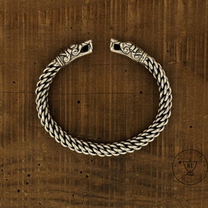 Gotland Bracelet 3 size L, Sterling Silver, Historical Viking Jewelry, Viking Arm Ring, Viking Reenactment Jewelry, Norse Craft Jewelry