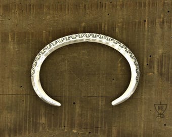 Pulseira Gotland tamanho G: Joias Viking Históricas de Prata Esterlina