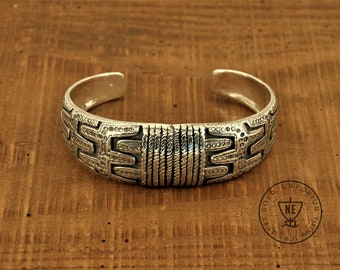 Gotland Bracelet Lye XL Size Sterling Silver Arm Ring, Viking Jewelry, Viking Jewelry, Viking Reenactment, Pagan Jewelry / Handmade Viking