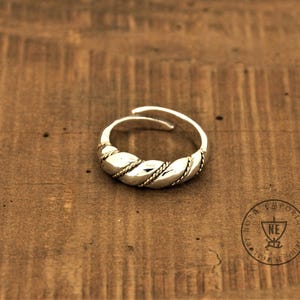 Gyldensgård Viking Ring, 18k Yellow Gold and Sterling Silver, Viking Wedding Ring, Traditional Viking Ring, Engagement Ring, Anniversary