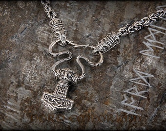 Erikstorp Thor's Hammer Necklace, sterling silver, viking necklace