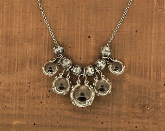 Gotland Rock Crystal Sterling Silver Necklace: Viking Woman Jewellery