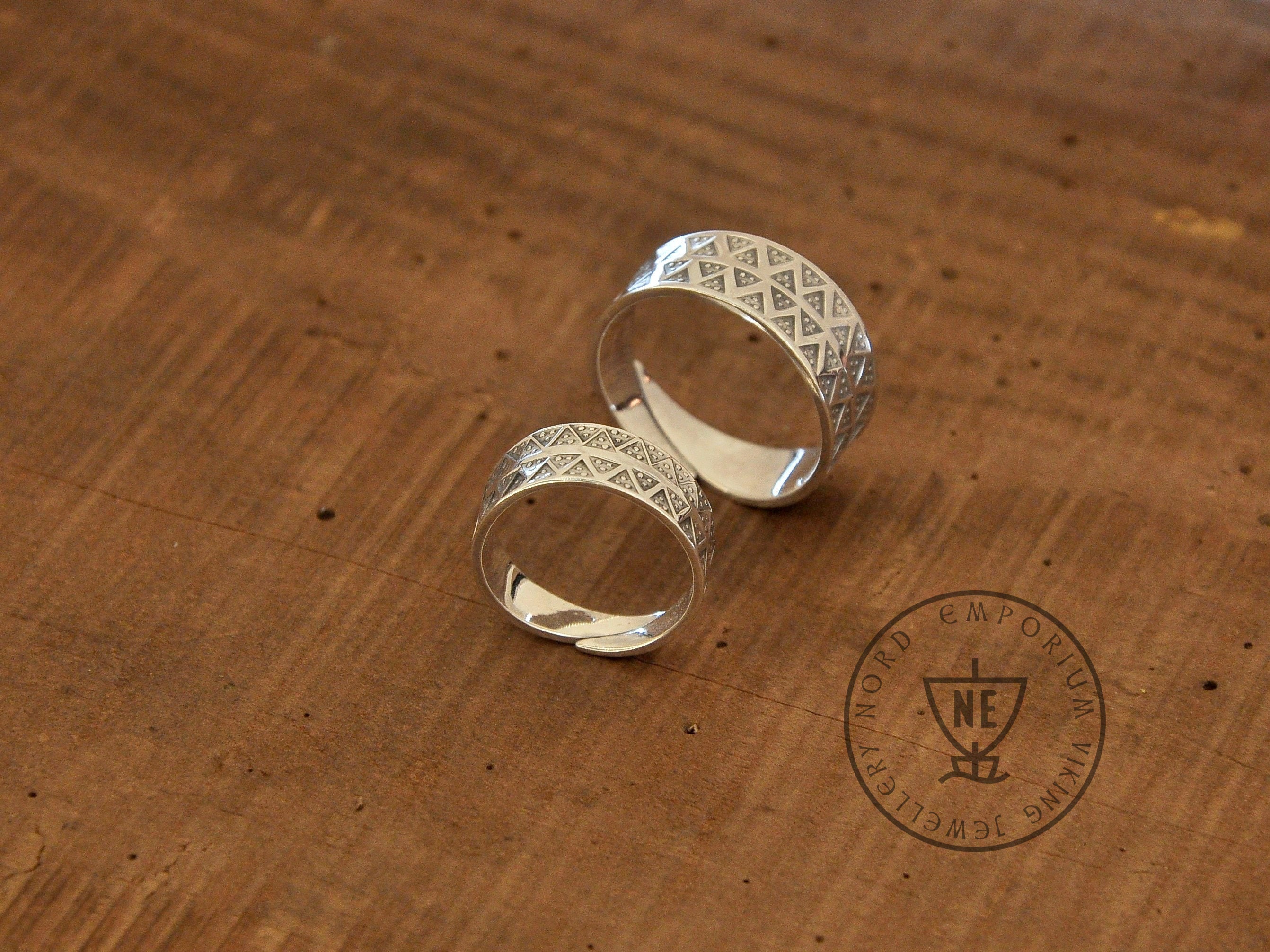 Truso Viking Stamped Rings L and M Size Sterling Silver Viking Slavic  Traditional Ring / Viking Reenactment / Viking Engagement Wedding Ring -   Denmark