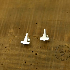 Thor&#39;s Hammer Earrings, Sterling Silver, Stud Earrings, Norse Jewelry, Thor, Handmade In Ireland, Pagan Jewelry, Nord Emporium