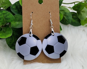 Fußball Ohrringe, Fußball Ohrringe, Fußball Schmuck