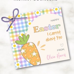 I CARROT about you | Happy Easter Cards | Happy Easter EveryBUNNY I Easter cards I  CANVA Instant Download