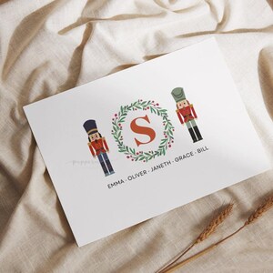 Nutcracker Family Personalized Cards | Nutcracker Printable Cards |  Editable template in CANVA